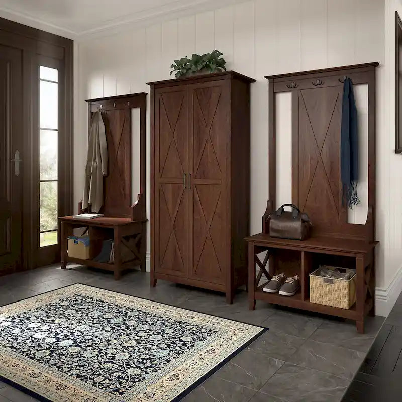 Meuble d'entrée avec banc de rangement pour chaussures