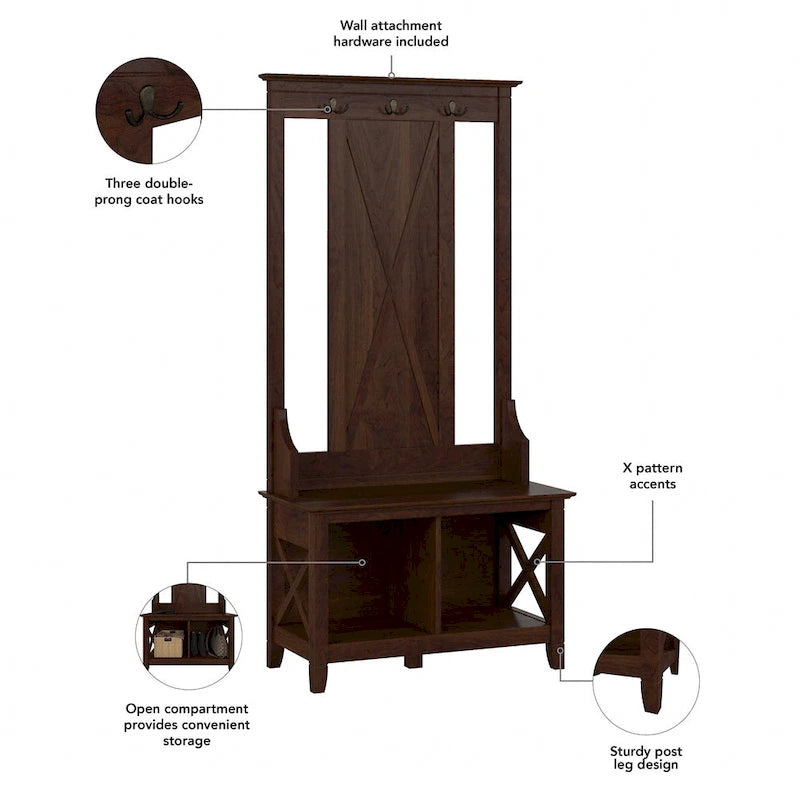 Meuble d'entrée avec banc de rangement pour chaussures