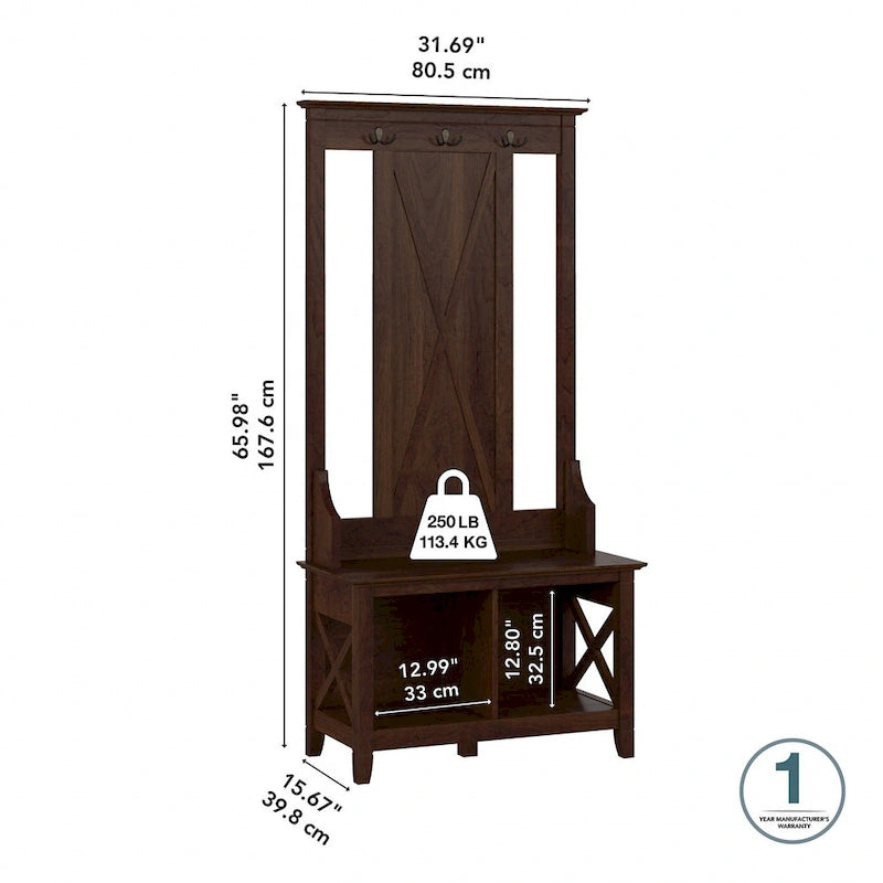 Meuble d'entrée avec banc de rangement pour chaussures