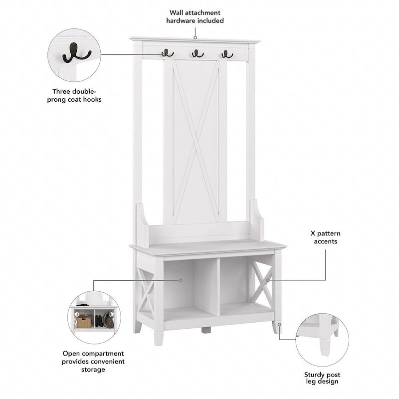 Meuble d'entrée avec banc de rangement pour chaussures