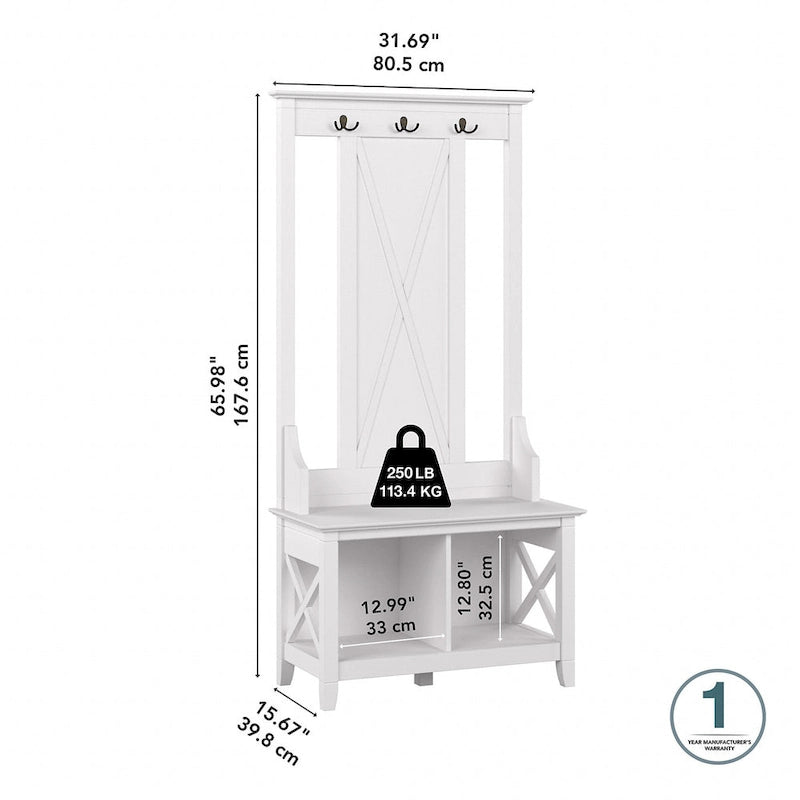 Meuble d'entrée avec banc de rangement pour chaussures
