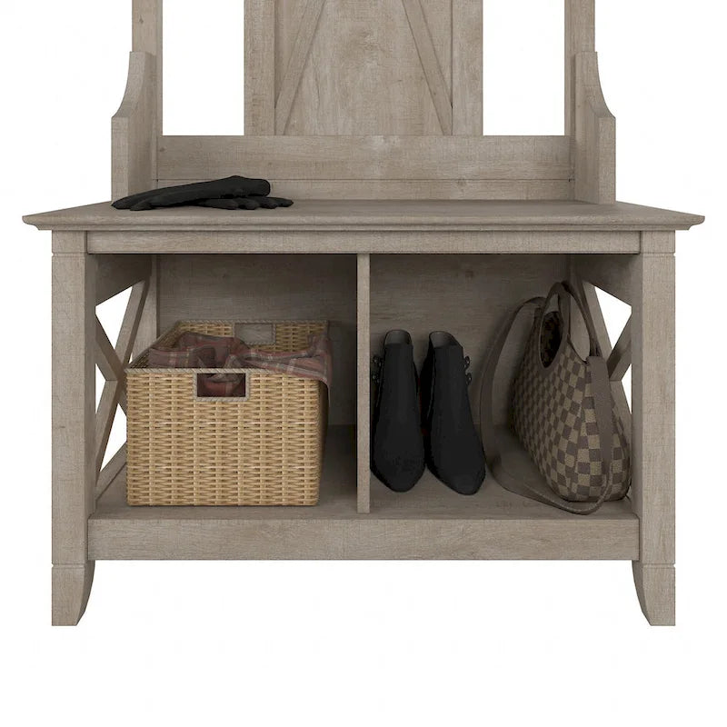 Meuble d'entrée avec banc de rangement pour chaussures