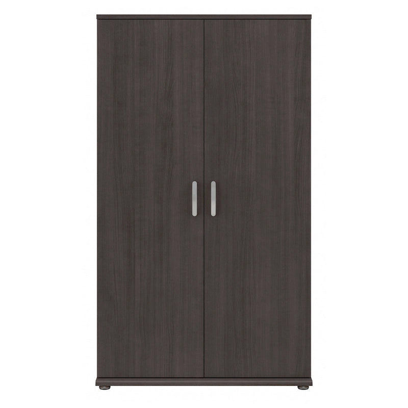 Armoire de rangement haute avec portes et étagères