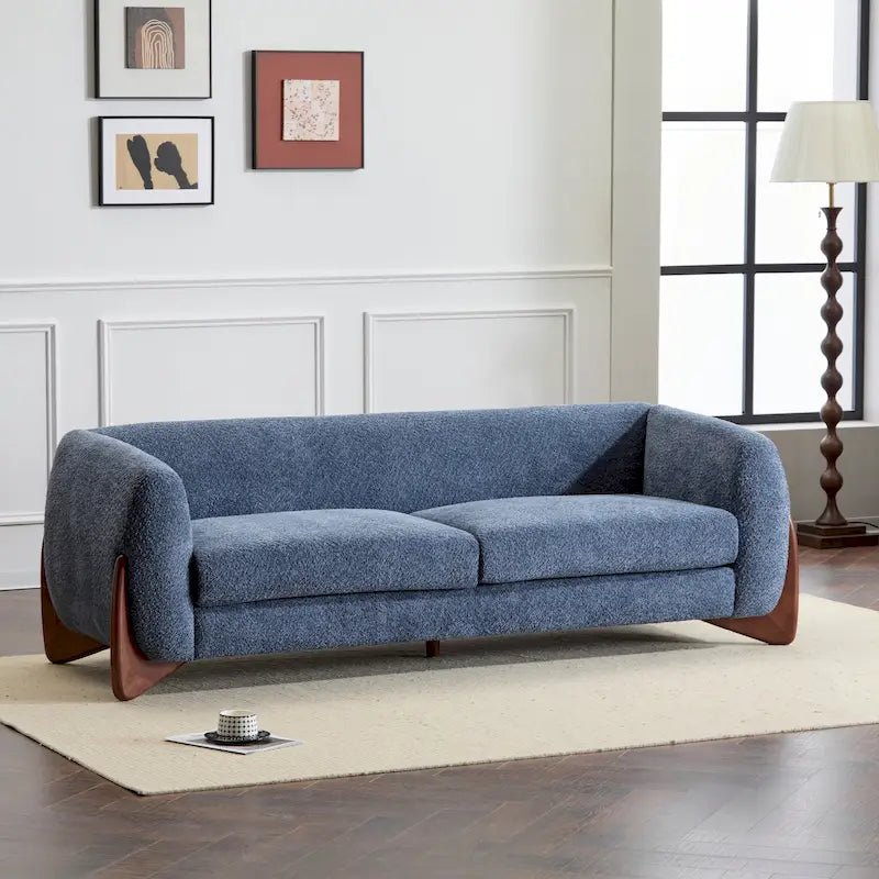 Upholstered Boucle 3-Seat Sofa