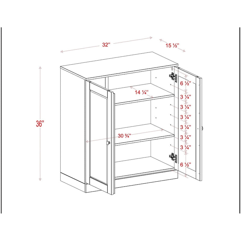 Meuble de salle de bain 100 % bois massif 81 cm avec portes pleines, 2 tiroirs et étagères réglables