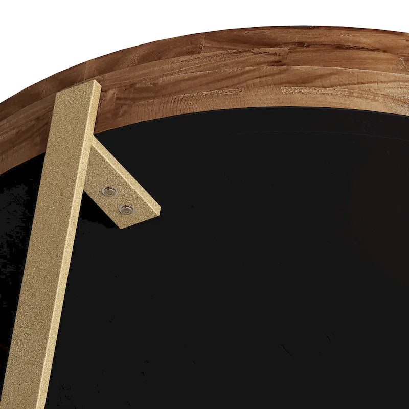 Table basse ronde rétro moderne avec pieds croisés