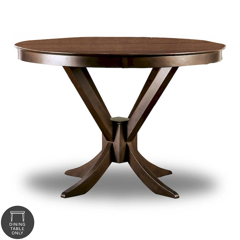 Table de bar traditionnelle en bois massif de 135 cm (table seule)