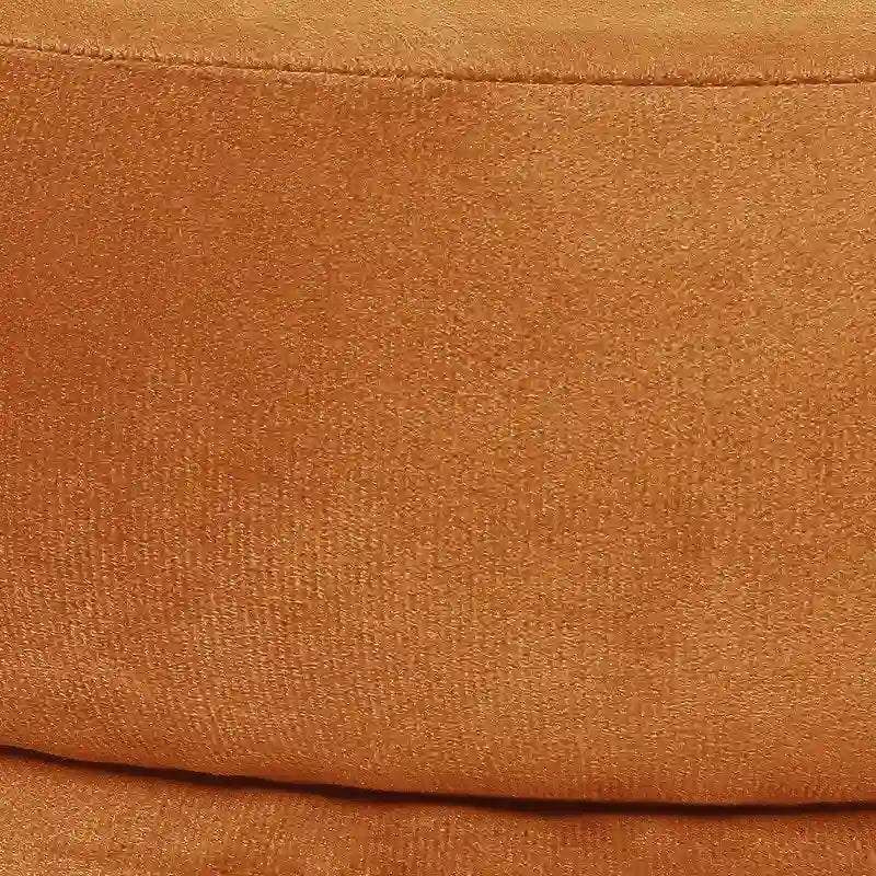 Repose-pieds rond en velours ottoman