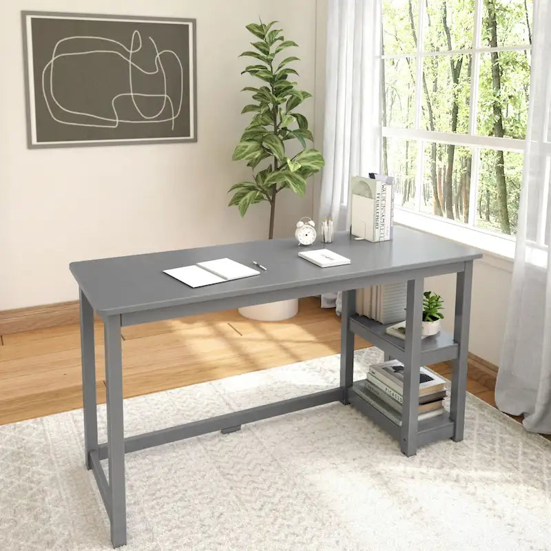 Computer Desk with Shelves