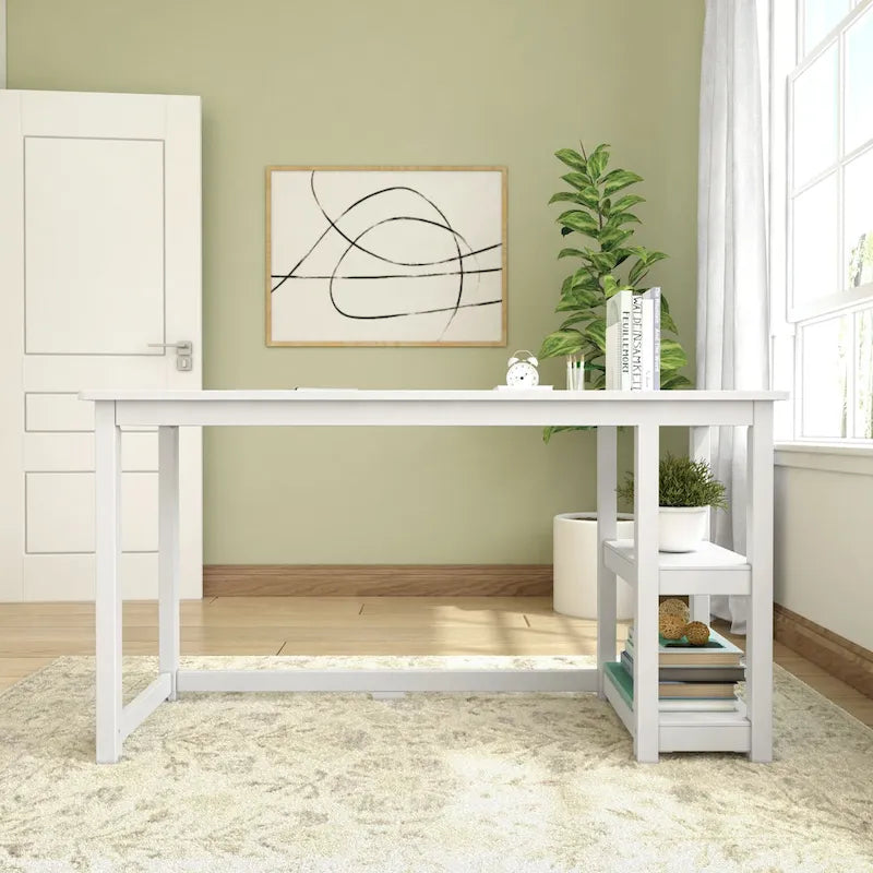 Computer Desk with Shelves