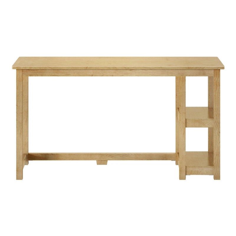 Bureau informatique avec étagères