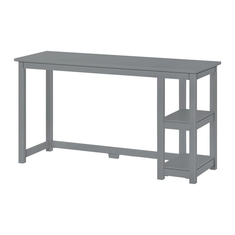 Bureau informatique avec étagères