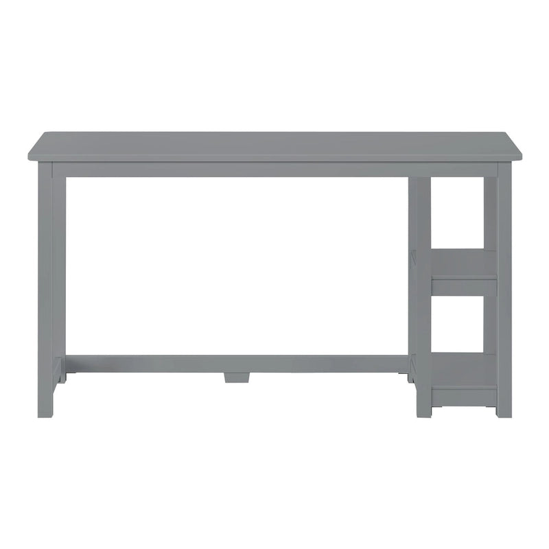 Bureau informatique avec étagères