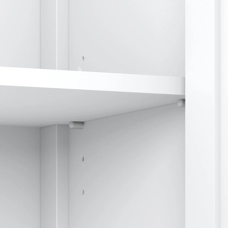 Bibliothèque à 5 étagères avec portes