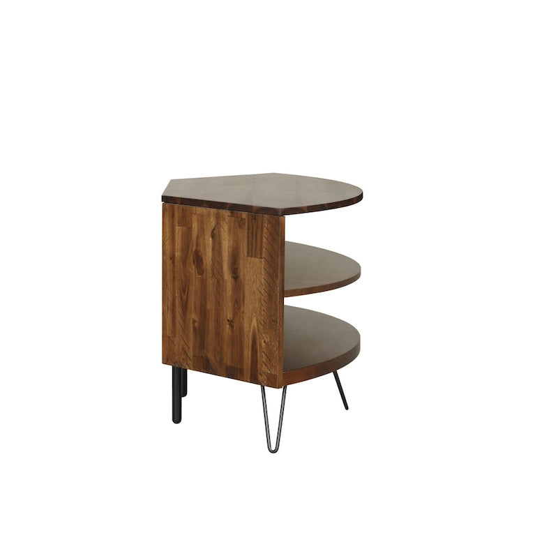 Solid Acacia 43-inch Corner Media Stand