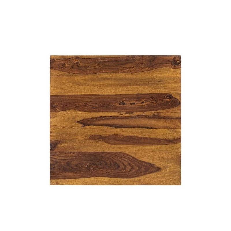 Table basse carrée basse cube faite à la main - 15,75 x 35,5 x 35,5