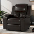 Fauteuil inclinable manuel avec dossier et accoudoirs surdimensionnés
