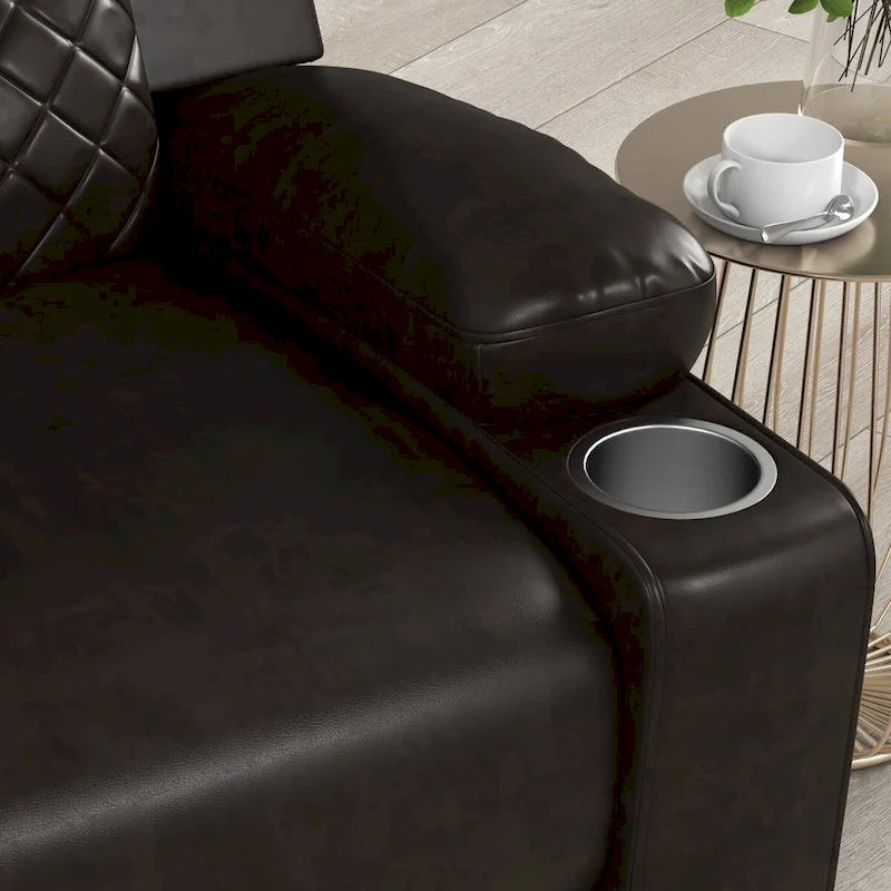 Fauteuil inclinable manuel avec dossier et accoudoirs surdimensionnés