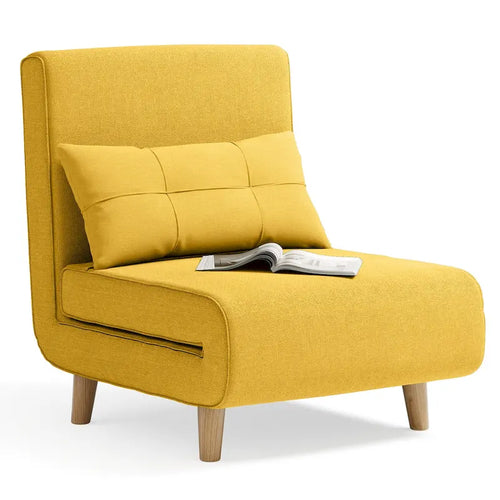 3-in-1 Convertible Sofa Bed Sleeper Chair with Pillow