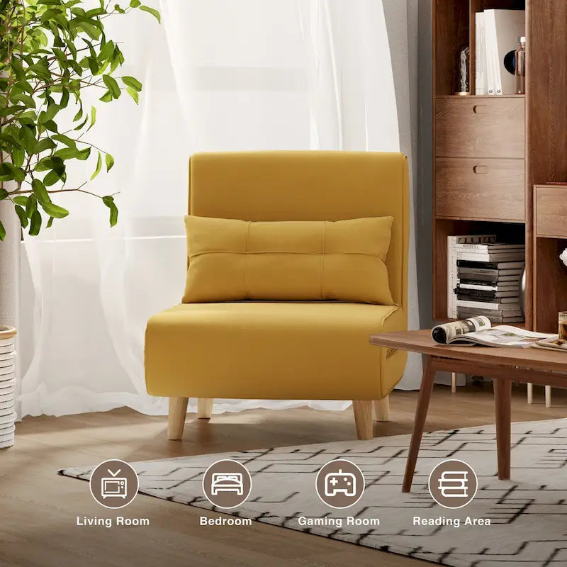 Fauteuil-lit convertible 3-en-1 avec oreiller