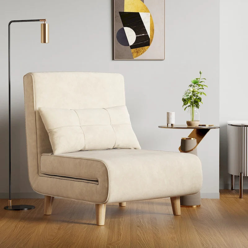 Fauteuil-lit convertible 3-en-1 avec oreiller