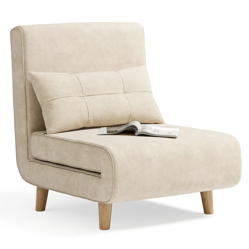 Fauteuil-lit convertible 3-en-1 avec oreiller
