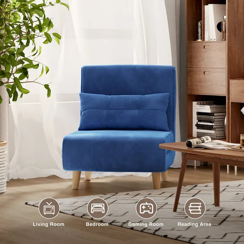 Fauteuil-lit convertible 3-en-1 avec oreiller