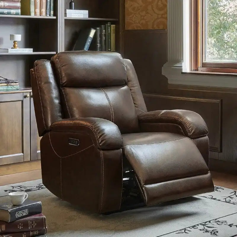Fauteuil inclinable électrique avec appui-tête électrique et ports de chargement