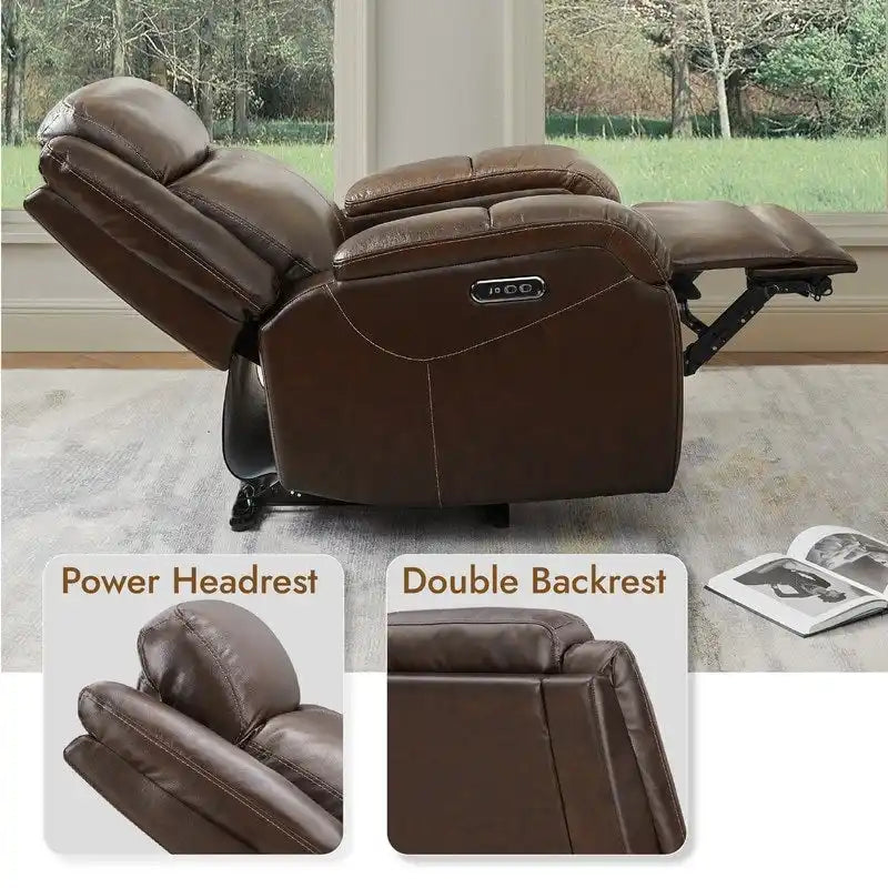 Fauteuil inclinable électrique avec appui-tête électrique et ports de chargement