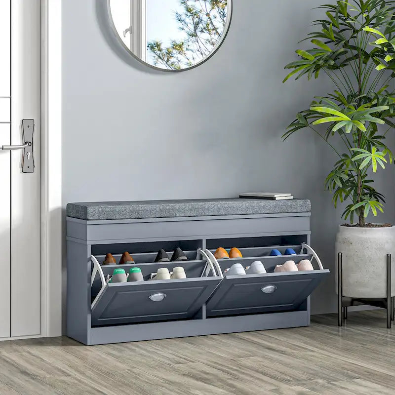 Banc porte-chaussures moderne pour entrée