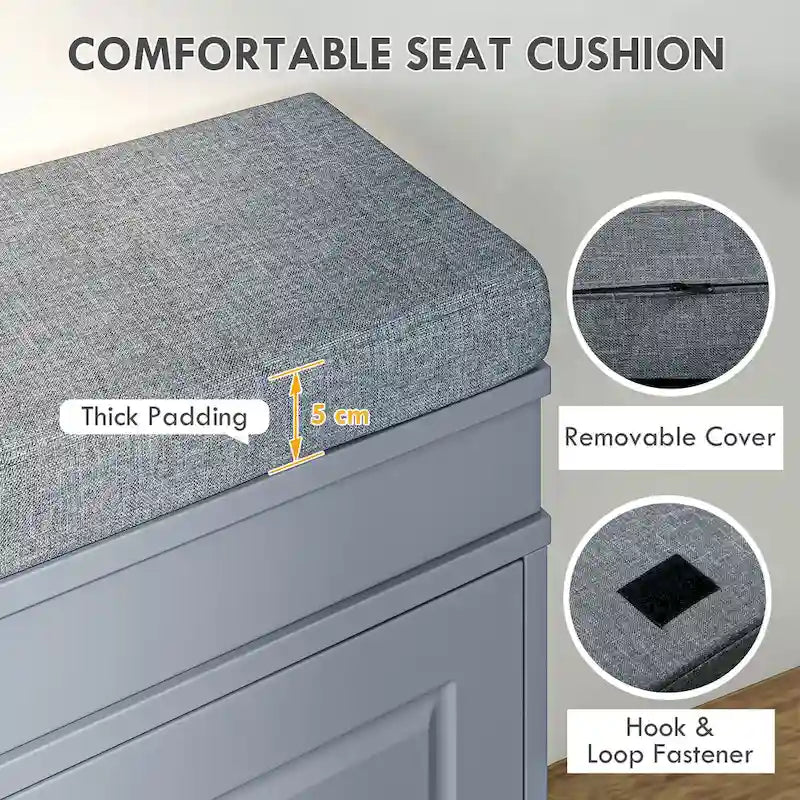 Banc porte-chaussures moderne pour entrée