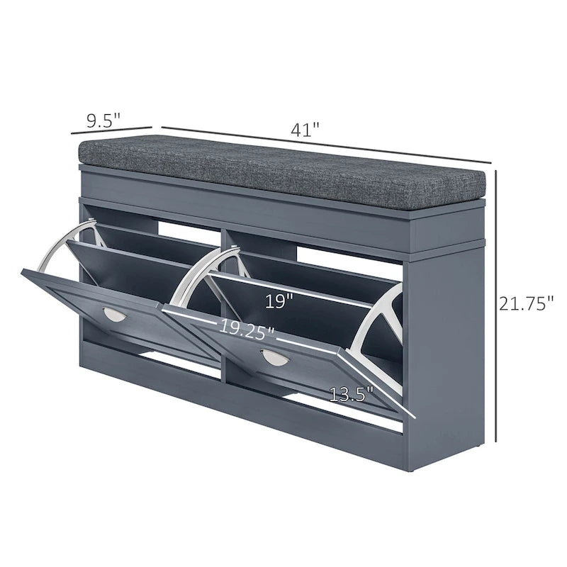 Banc porte-chaussures moderne pour entrée