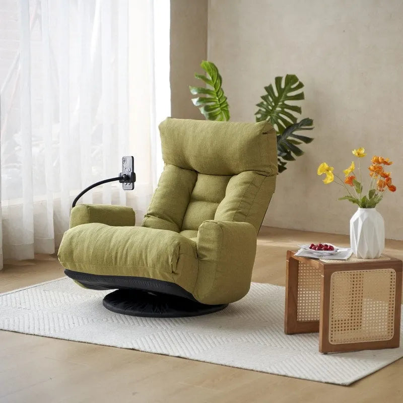 Chaise de jeu pivotante ergonomique inclinable