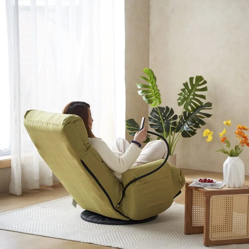 Chaise de jeu pivotante ergonomique inclinable