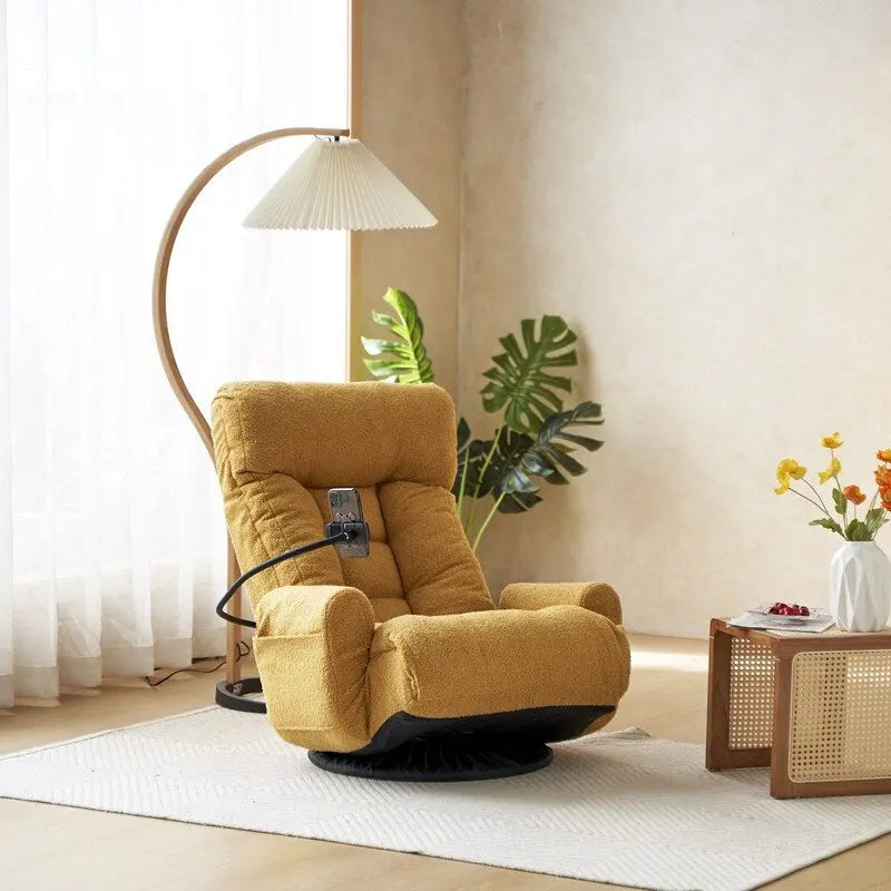 Chaise de jeu pivotante ergonomique inclinable