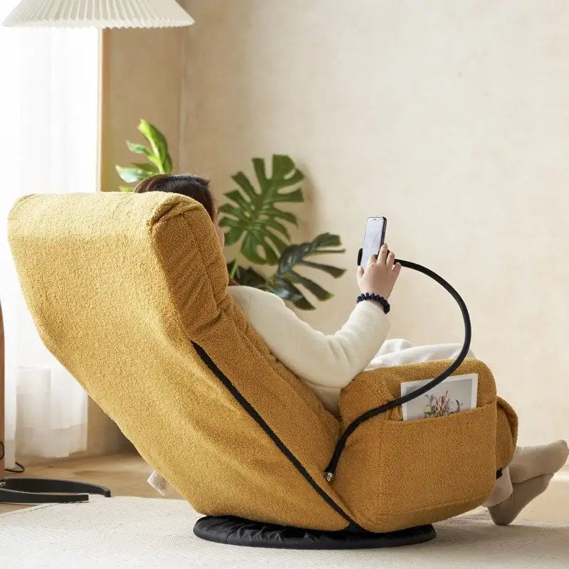Chaise de jeu pivotante ergonomique inclinable