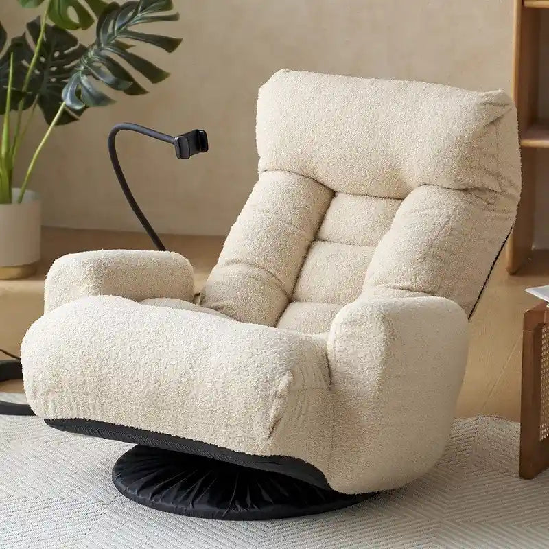 Chaise de jeu pivotante ergonomique inclinable