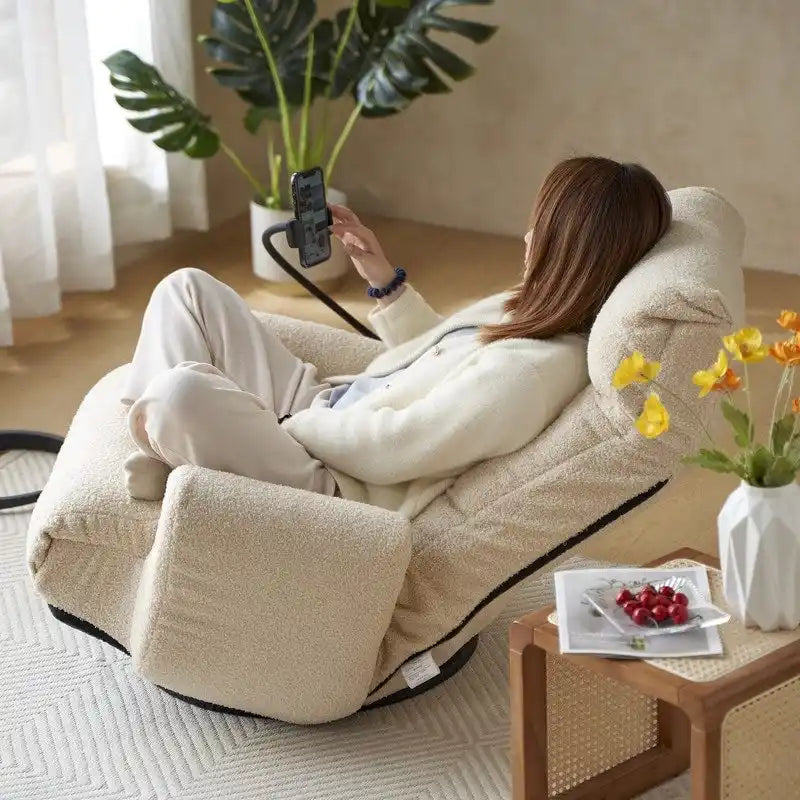 Chaise de jeu pivotante ergonomique inclinable