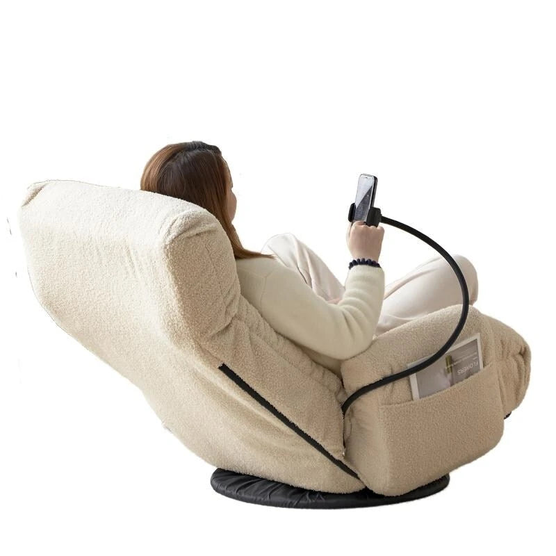 Chaise de jeu pivotante ergonomique inclinable