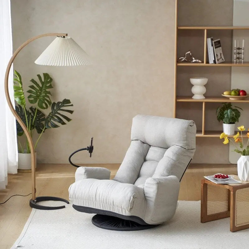 Chaise de jeu pivotante ergonomique inclinable