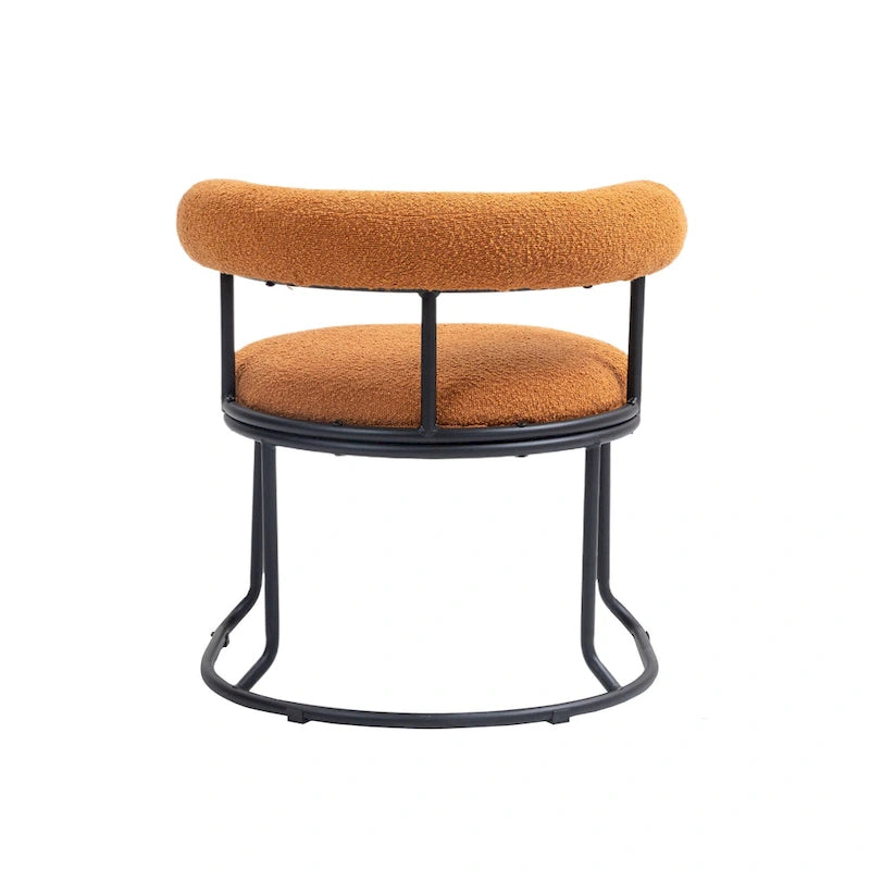 Lot de 2 chaises de salle à manger bouclettes Mid-Century Modern